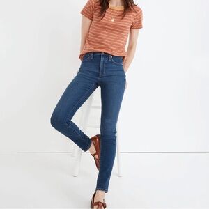 Madewell 10” High Rise Skinny Jeans in Coronet Wash